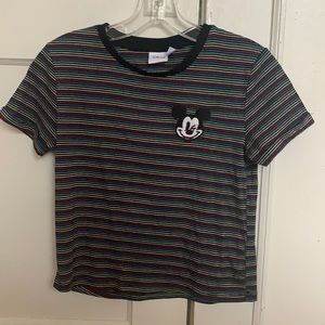 Disney Striped Mickey Mouse Top